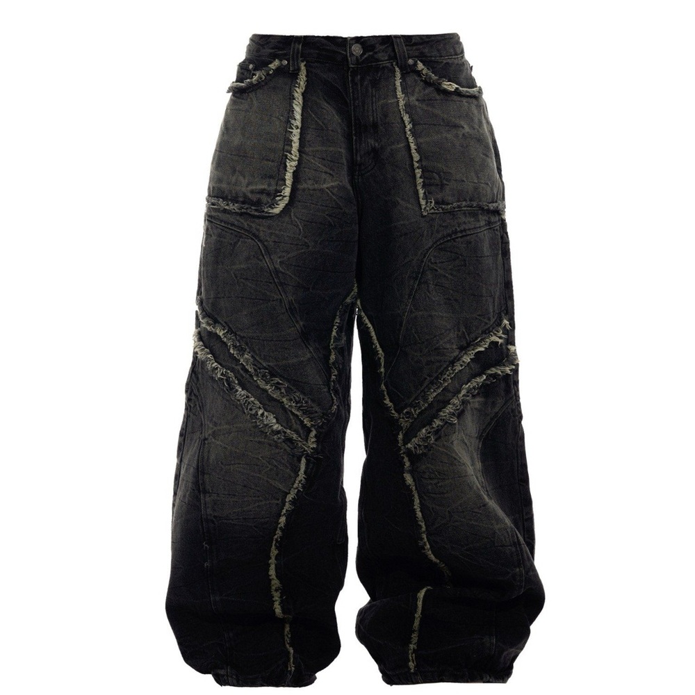 Stylish Black Wide-Leg Jeans